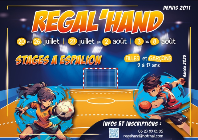 Stages d'été Régal'hand 2025