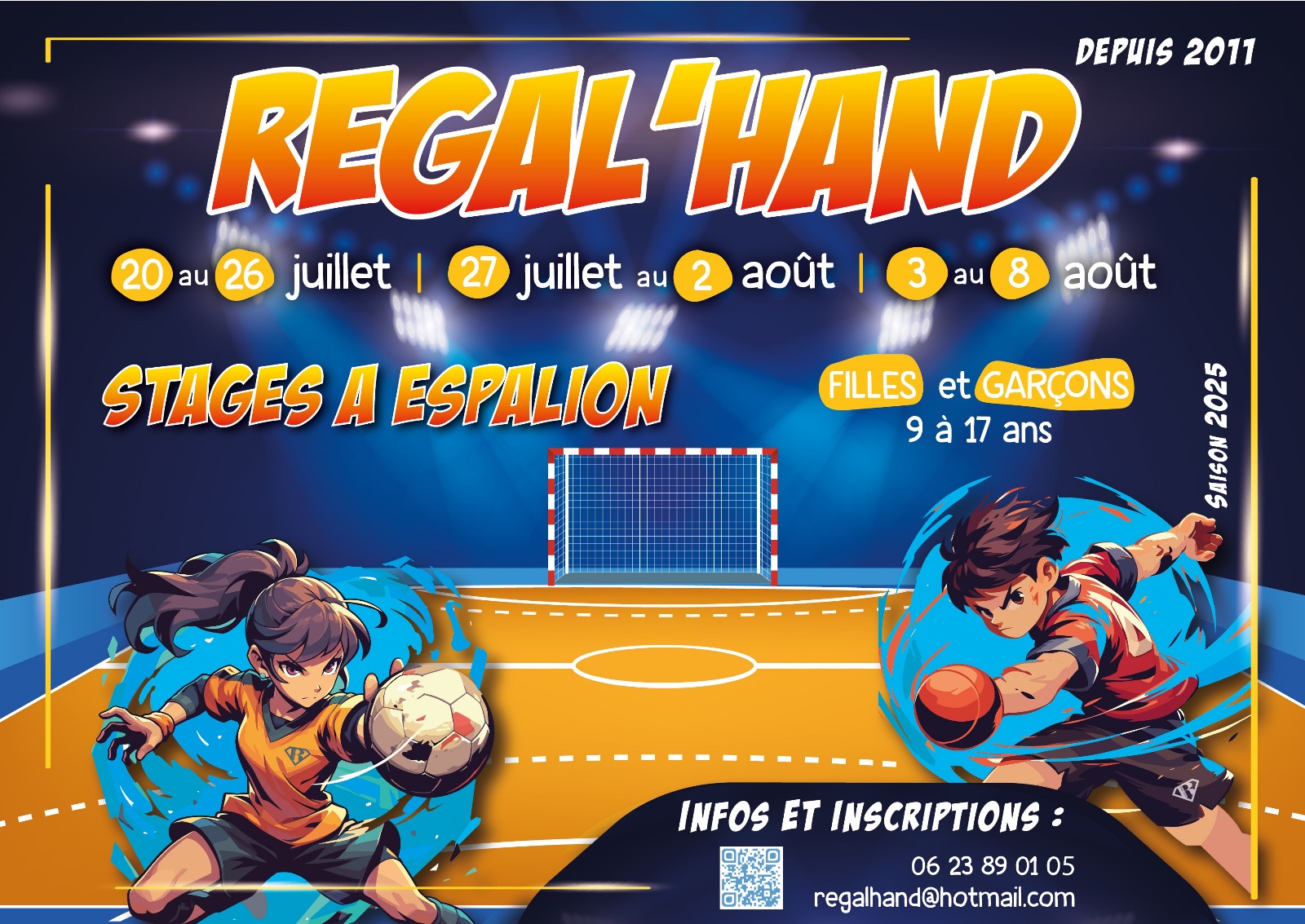 Stages d'été Régal'hand 2025