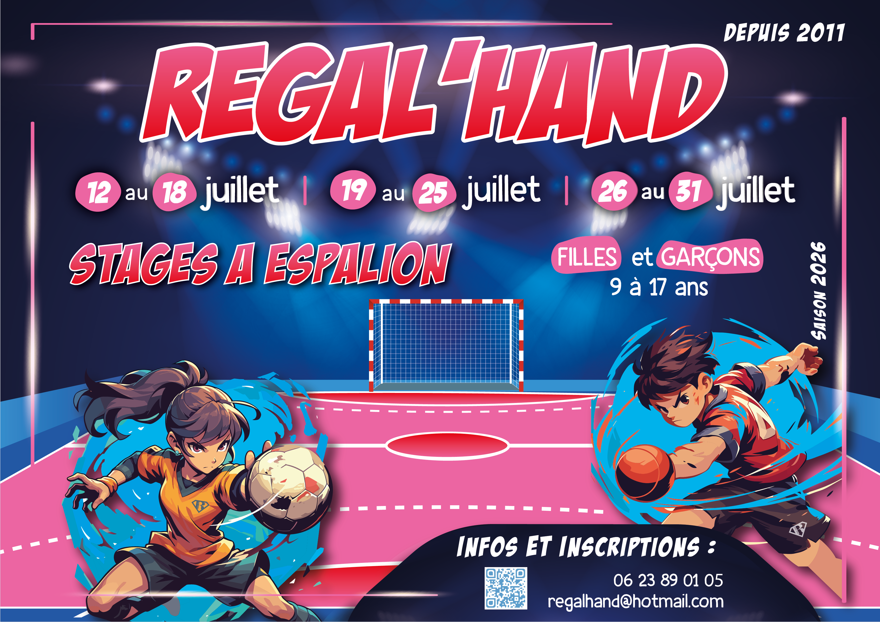 Stages d'été Régal'hand 2026 Stages d'été Régal'hand 2026